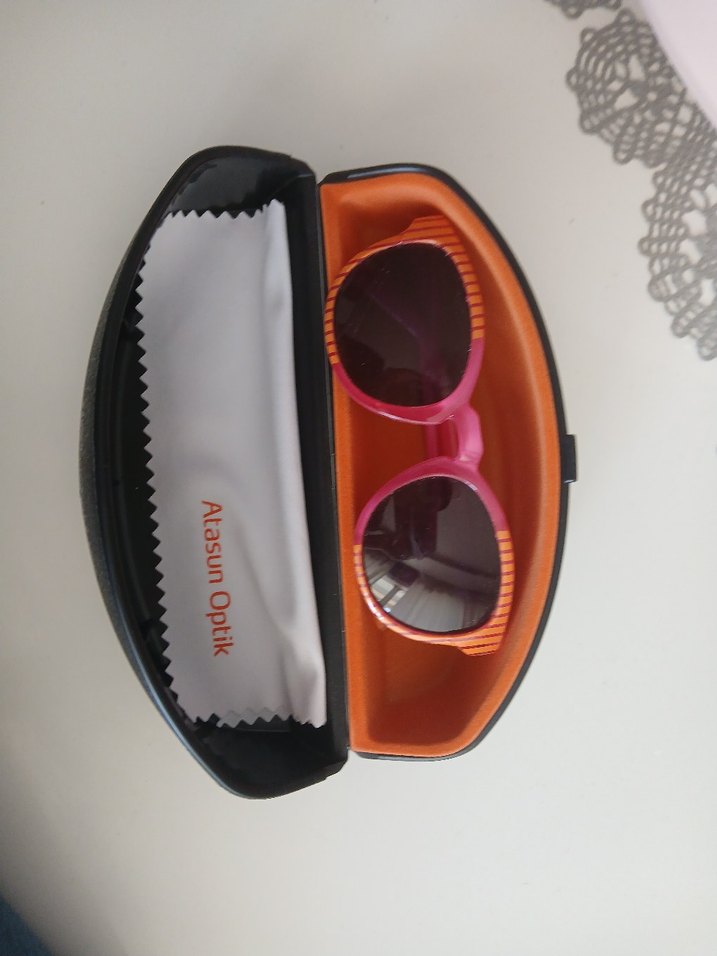 Pembe Retro Çocuk Güneş Gözlüğü - Görsel 4