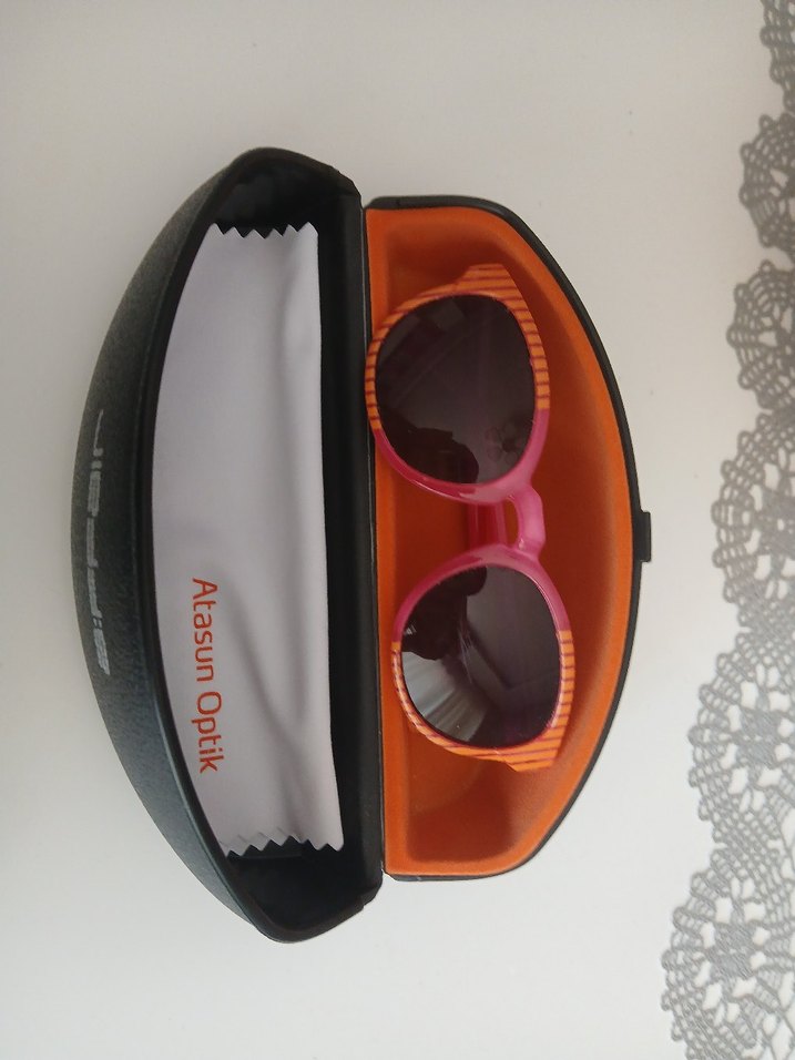 Pembe Retro Çocuk Güneş Gözlüğü - Görsel 5