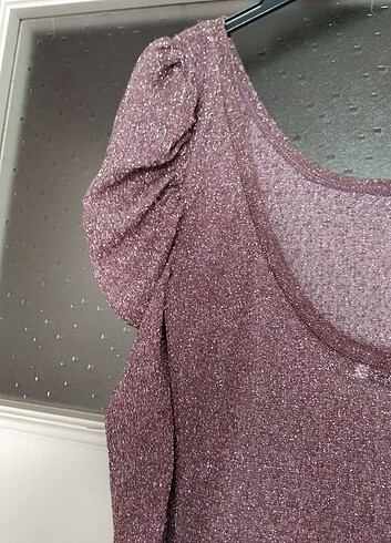 Uzun simli gece elbisesi 38 beden - Görsel 3