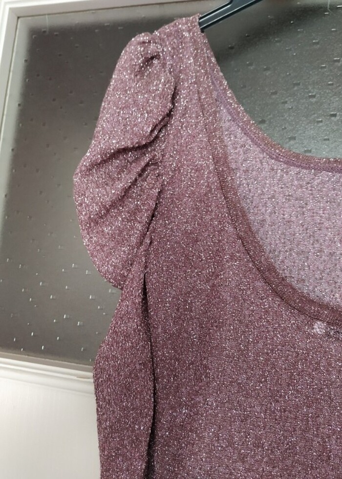 Uzun simli gece elbisesi 38 beden - Görsel 3