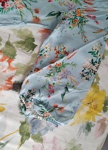 ML beden uyumlu çiçek desenli gömlek  - Görsel 3
