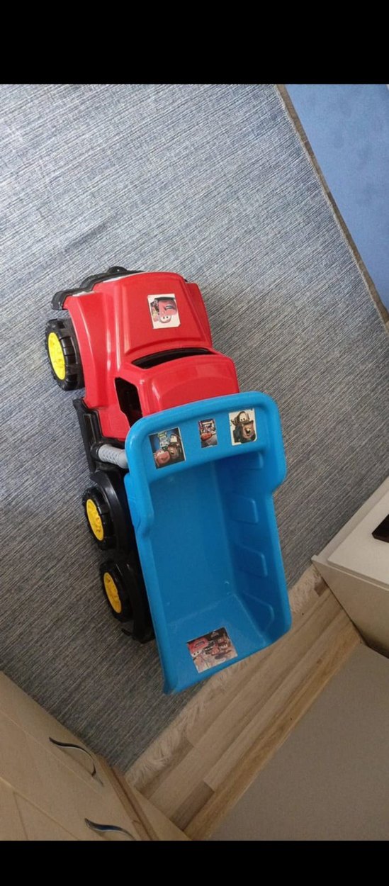 Renkli Kırmızı Oyuncak Kamyon - Görsel 4