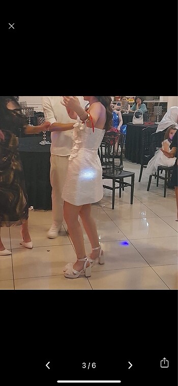 xs Beden After party elbisesi