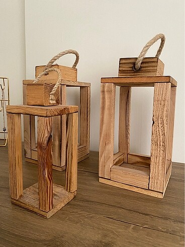 Zara Home Ahşap mumluk