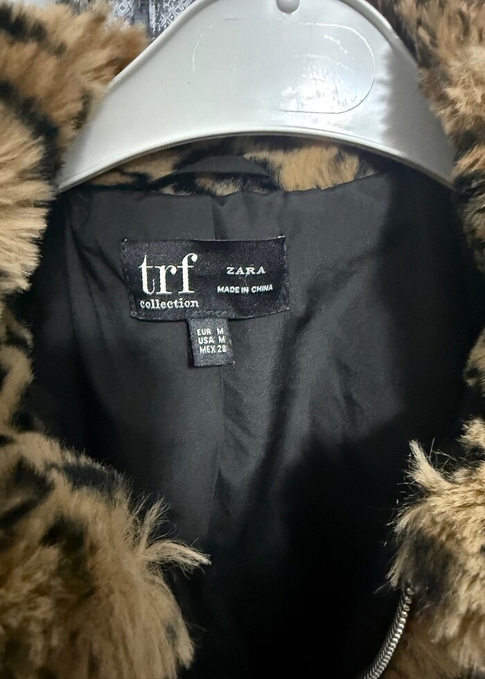 Zara Leopar Peluş Mont - Görsel 2