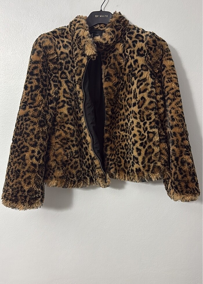 Zara Leopar Peluş Mont - Görsel 4