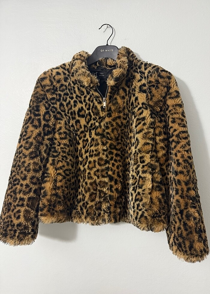Zara Leopar Peluş Mont - Görsel 3