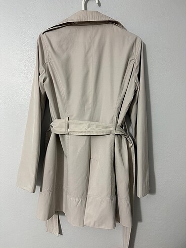 Zara Basic Taş Rengi Trençkot - Görsel 3