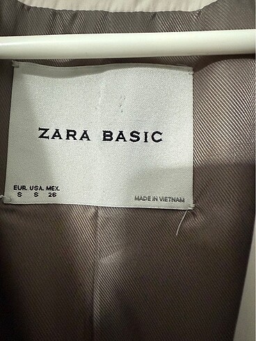 Zara Basic Taş Rengi Trençkot - Görsel 2