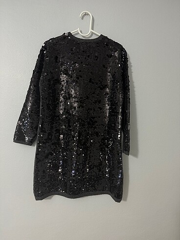 Zara Pullu Payetli Işıltılı Elbise - Görsel 6