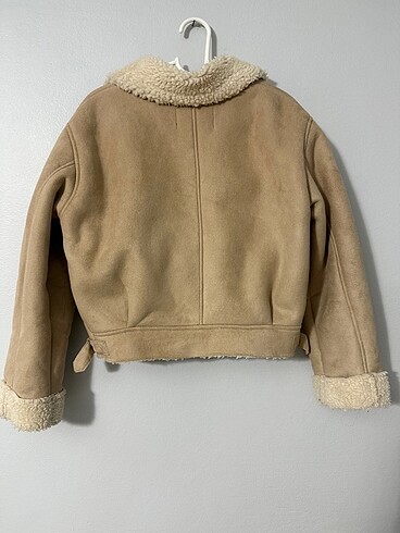 Pull & Bear Bej Biker Mont - Görsel 3