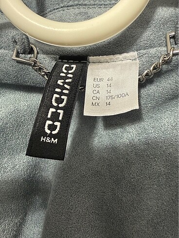 H&M Süet Dokulu Biker Ceket - Görsel 3