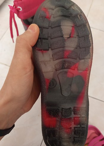 Kız Çocuk Pembe Kamuflaj Desenli Lastik Bot Ve Eva Terlik - Görsel 3