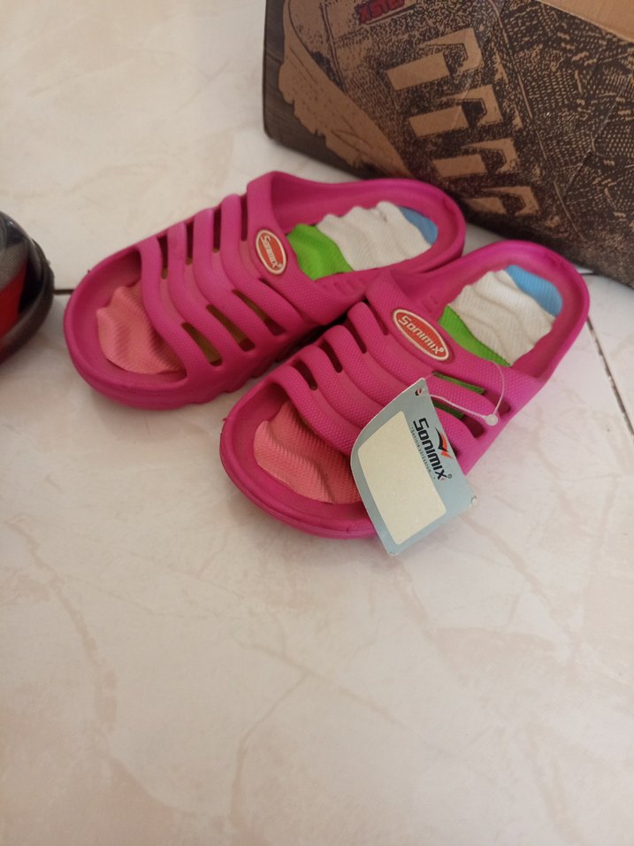 Kız Çocuk Pembe Kamuflaj Desenli Lastik Bot Ve Eva Terlik - Görsel 5