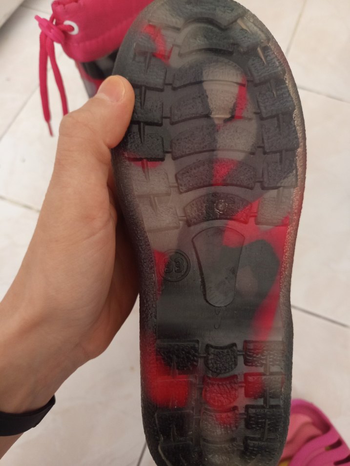 Kız Çocuk Pembe Kamuflaj Desenli Lastik Bot Ve Eva Terlik - Görsel 3