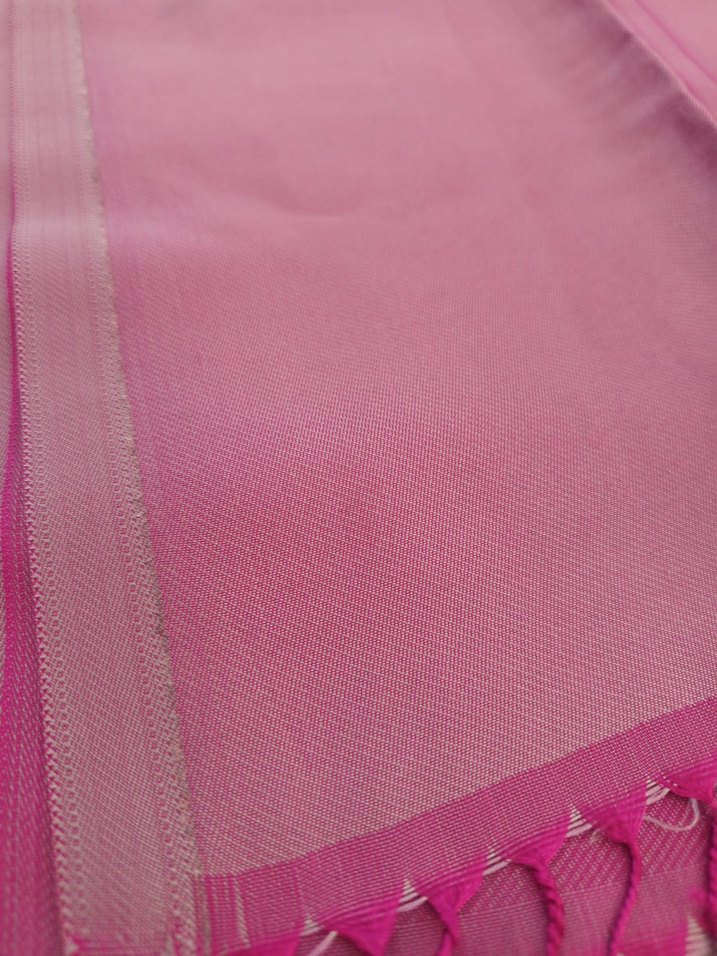 Parlak Mor İpek Görünümlü Kadın Şal - Görsel 2