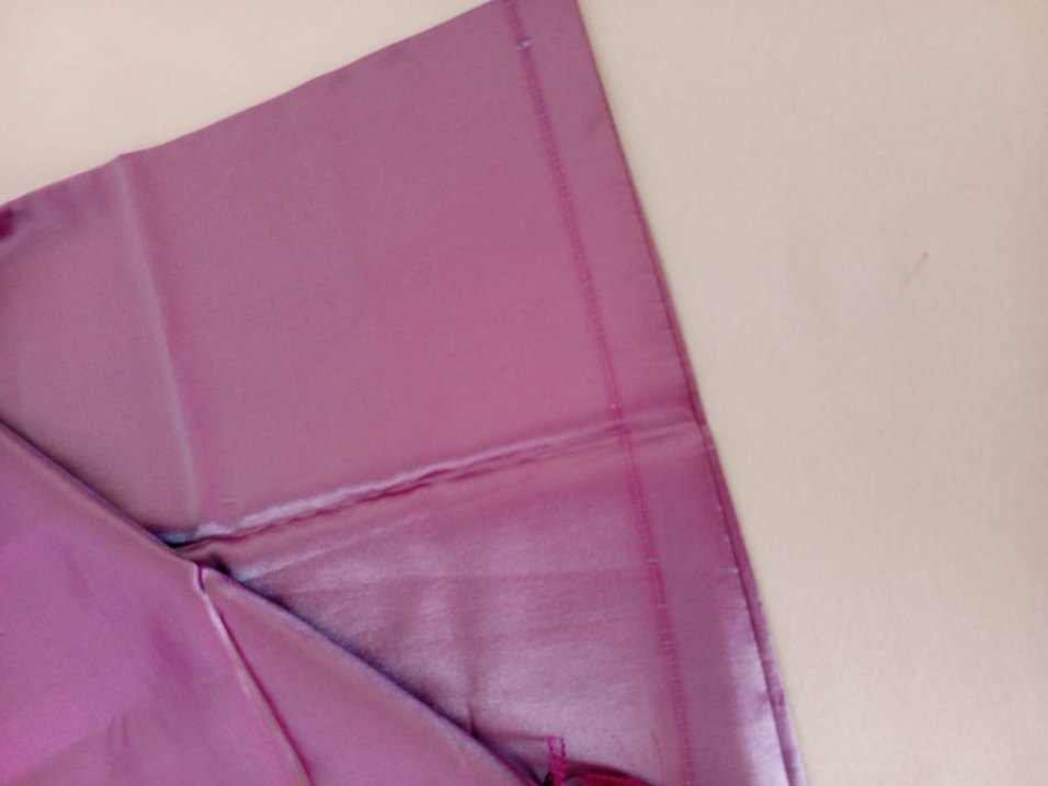 Parlak Mor İpek Görünümlü Kadın Şal - Görsel 5