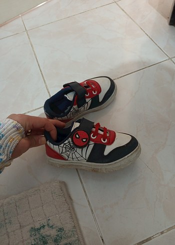 Renkli Erkek Çocuk Spor Ayakkabı Velcro Bağlama - Görsel 3