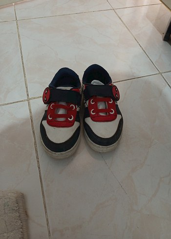 Renkli Erkek Çocuk Spor Ayakkabı Velcro Bağlama - Görsel 2