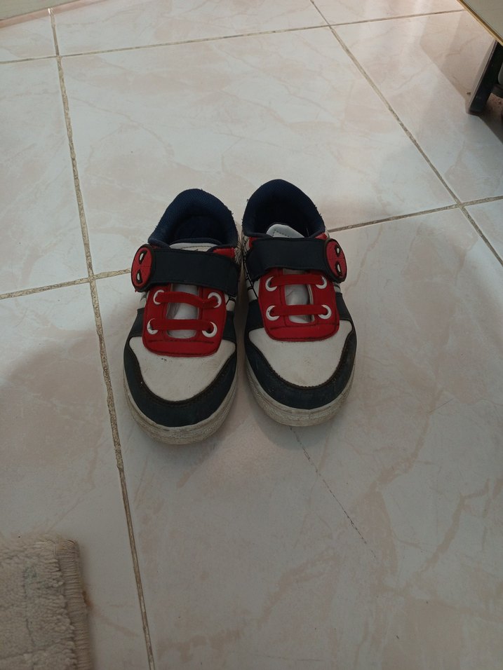 Renkli Erkek Çocuk Spor Ayakkabı Velcro Bağlama - Görsel 2