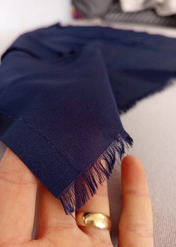 Lacivert Kadın Bohem Tafta Esarp - Görsel 3