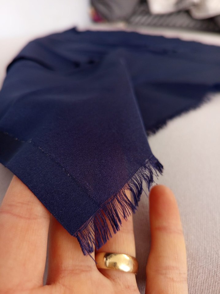 Lacivert Kadın Bohem Tafta Esarp - Görsel 3