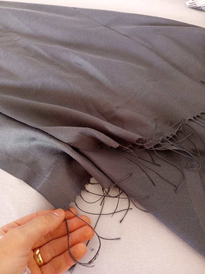 Kadın Gri Yumuşak Şal - Görsel 2