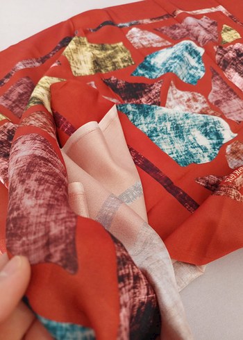 Renkli Bohem Kadın Eşarp - Görsel 3