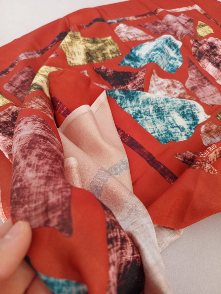 Renkli Bohem Kadın Eşarp - Görsel 3