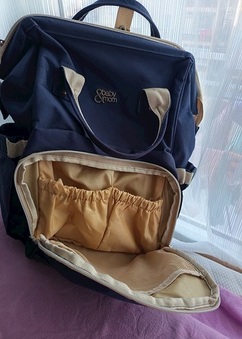 Lacivert Anne Bebek Çantası - Görsel 6