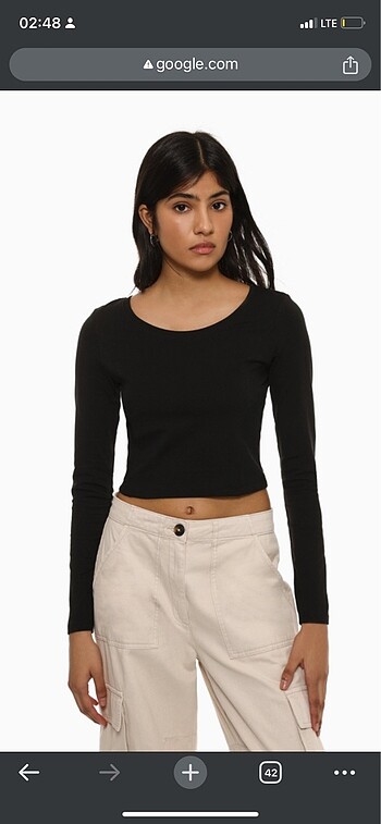 Crop bluz basic