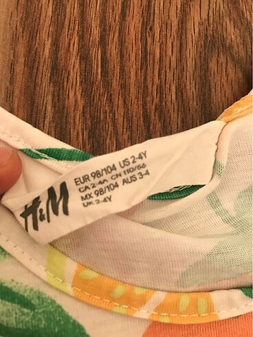 4 Yaş Beden çeşitli Renk H&M elbise