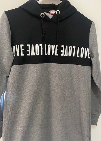 Diğer Gri Kapüşonlu Kadın Sweatshirt