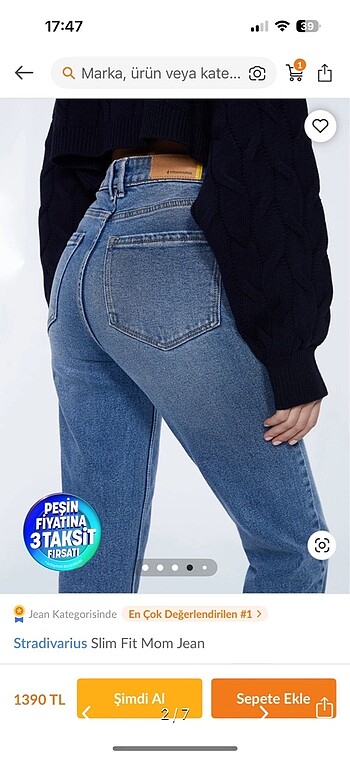 Stradivarius stradi mom jean