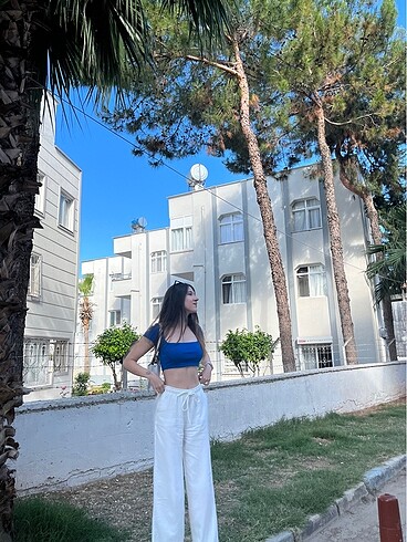 Zara zara siyah kare yaka crop