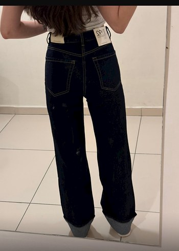 xs Beden stradivarius d92 straight fit jean