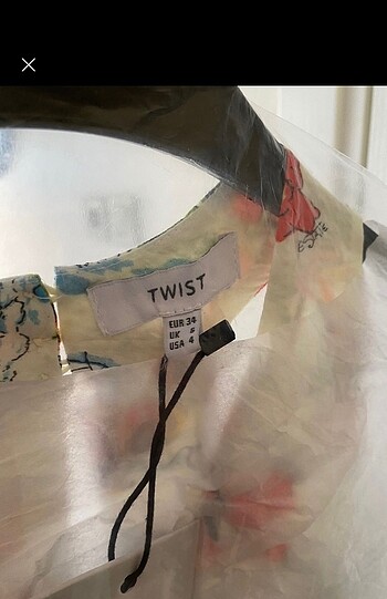 34 Beden çeşitli Renk Twist elbise