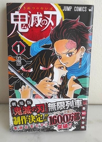 Demon Slayer 1. Cilt Japonca Manga (Kimetsu no Yaiba)