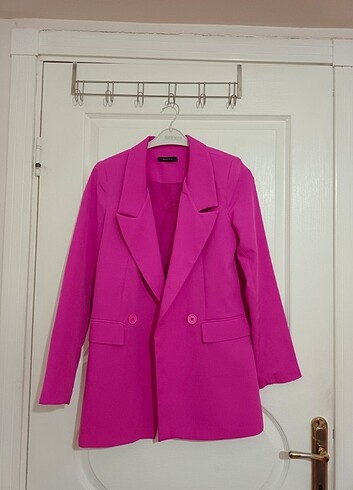 Pembe blazer 