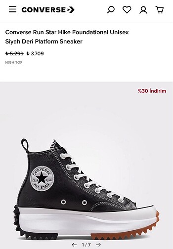 Converse Orjinal Converse high unisex ayakkabı