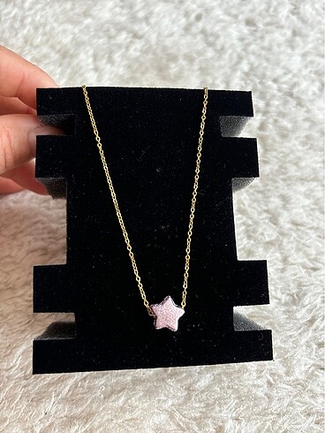 Rose gold yıldız kolye