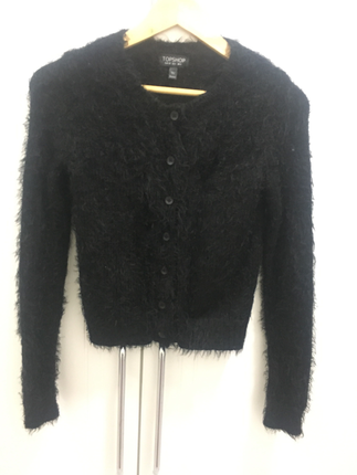 Topshop siyah kısa hırka