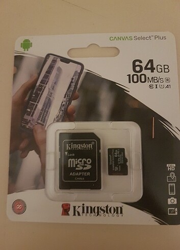 Kingston 64 gb hafıza kartı
