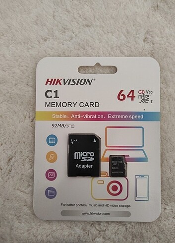 Hikvision 64 gb hafıza kartı