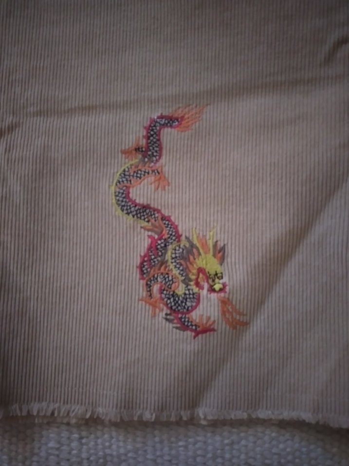 Vintage Nakışlı Bej Bohem Midi Etek - Görsel 2