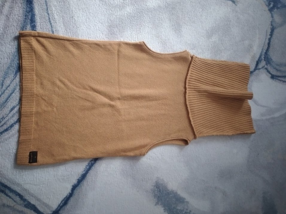 Hardal Kadın Triko Boğazlı Kolsuz Kazak - Görsel 3