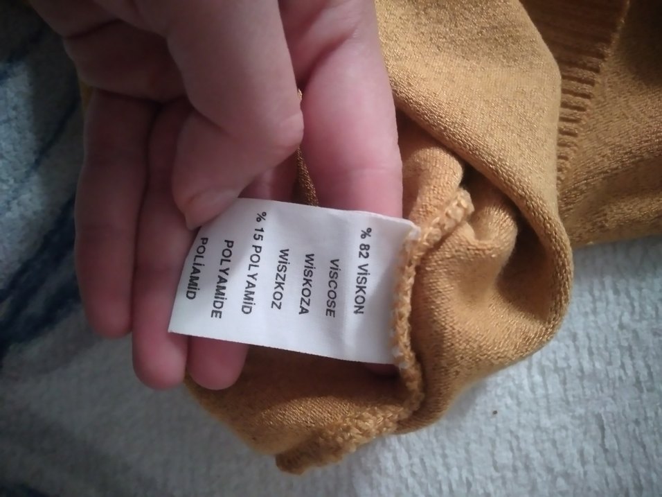 Hardal Kadın Triko Boğazlı Kolsuz Kazak - Görsel 5