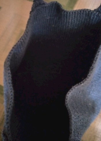 Mavi Örgü Bohem Kadın Çanta - Görsel 3