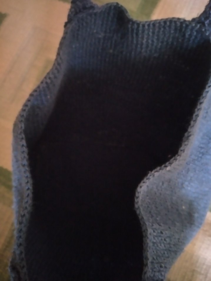 Mavi Örgü Bohem Kadın Çanta - Görsel 3