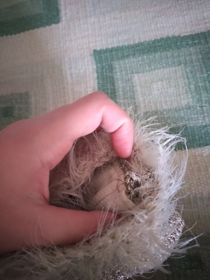 Bej Örgü Kadın Portföy Çanta - Görsel 3